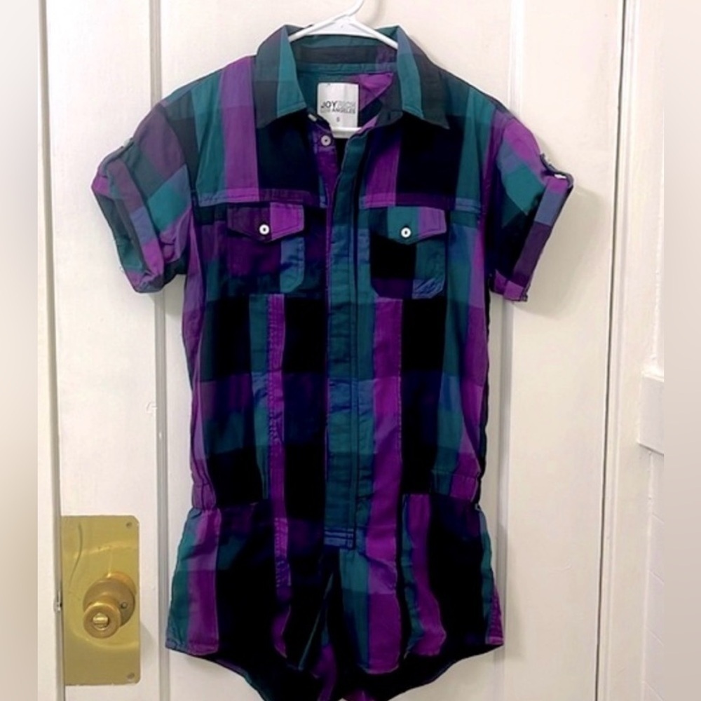 Joyrich plaid romper